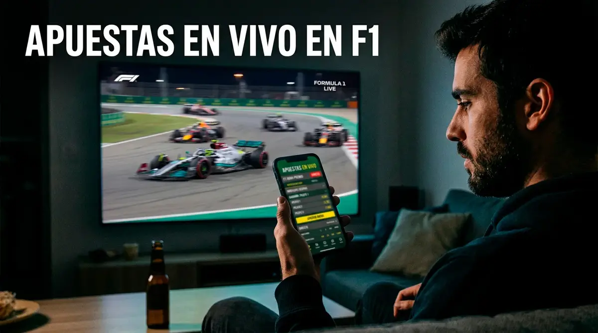 Apuestas en vivo en Fórmula 1 con cuotas actualizándose durante un Gran Premio